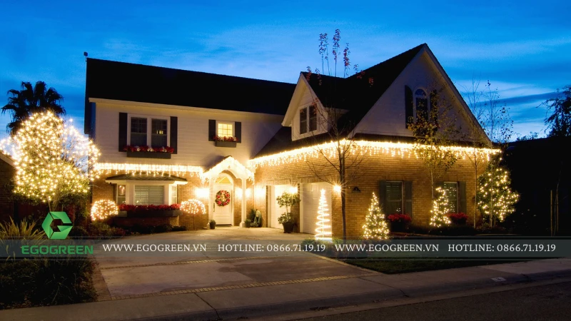 Gợi ý trang trí sân vườn cho lễ Giáng sinh Noel 2025